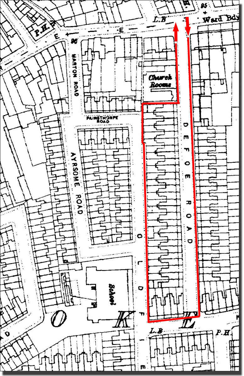 Walk 2 A Walk down Defoe Road and up Oldfield Road